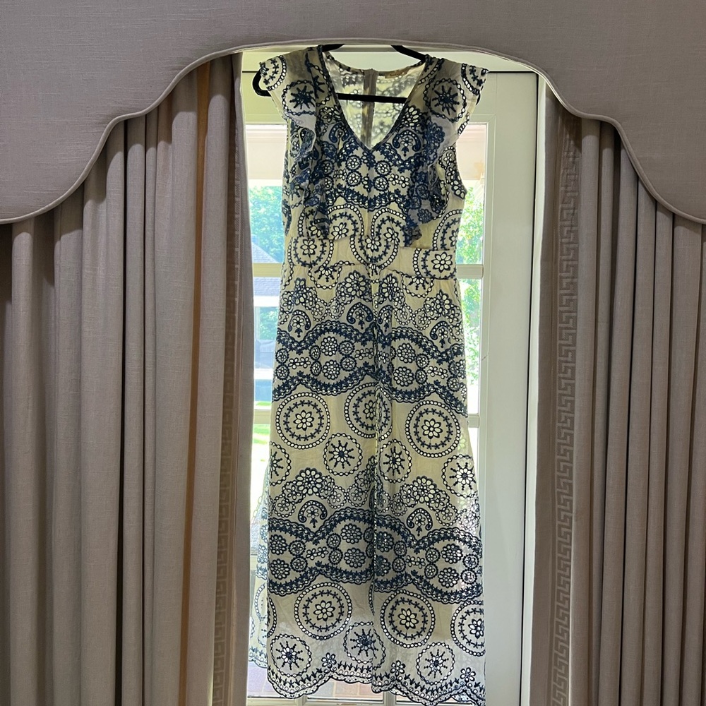 Sunday Up Blue & White Dress